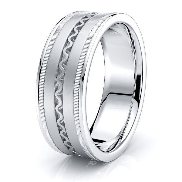 Nash Hand Woven Mens Wedding Ring