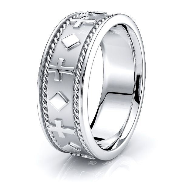 Thaddeus Religious Hand Woven Womens Wedding Ring