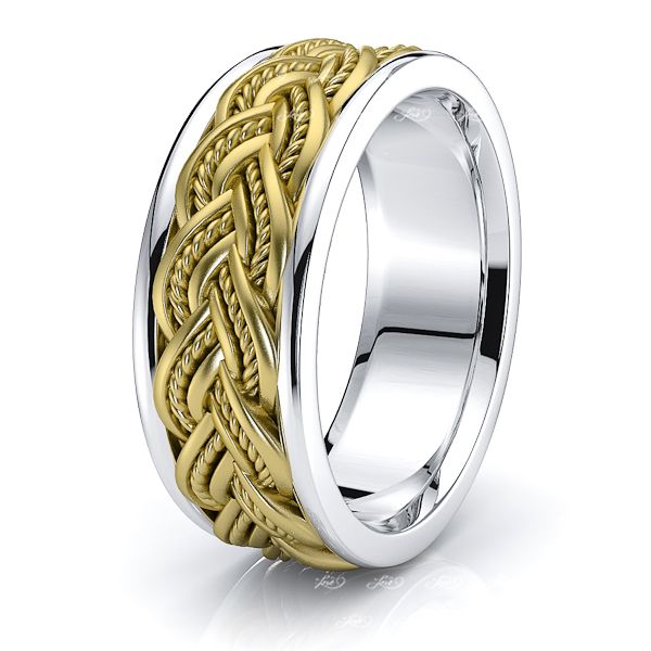 George Hand Woven Mens Wedding Ring