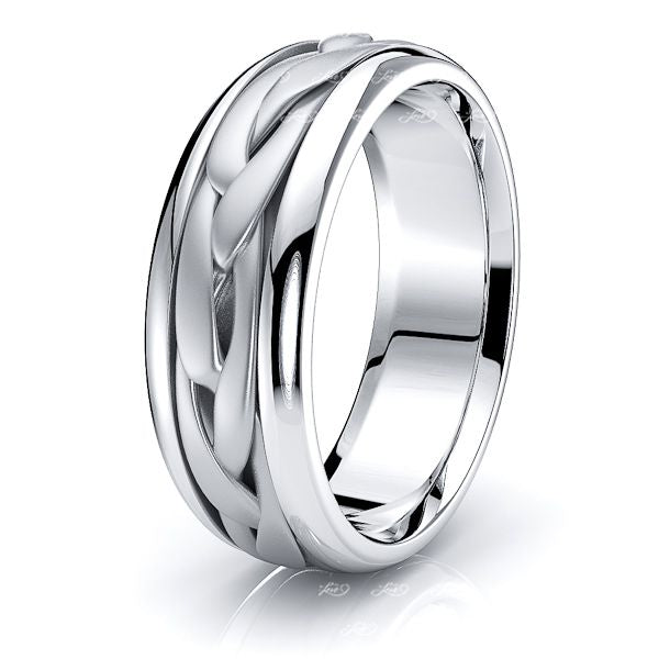 Luca Mens Hand Braided Wedding Band