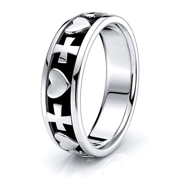 Flynn Christian Handmade Mens Wedding Ring