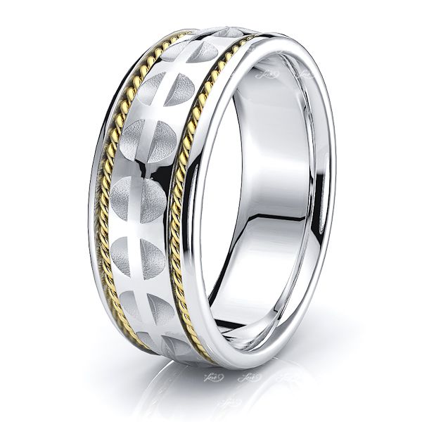 Bastian Hand Woven Mens Wedding Ring