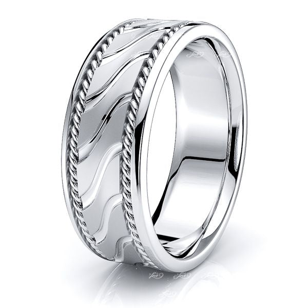 Lennox Mens Hand Braided Wedding Band