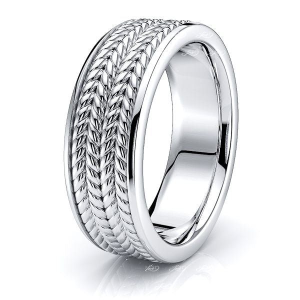 Amias Hand Woven Mens Wedding Ring