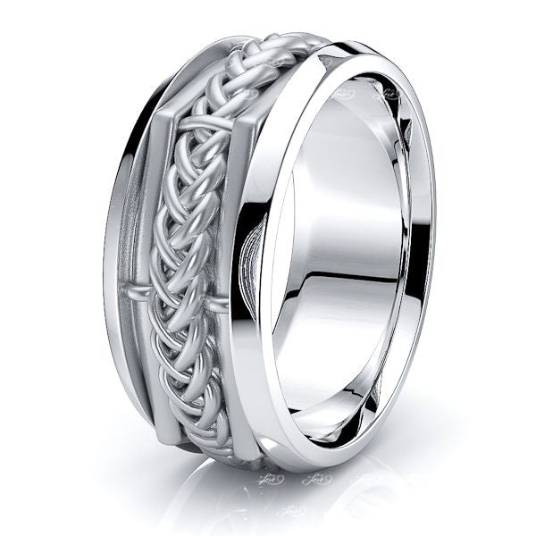 Calvin Hand Woven Womens Wedding Band