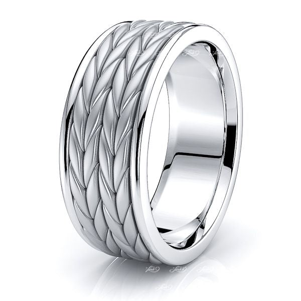 Harvey Mens Hand Braided Wedding Ring