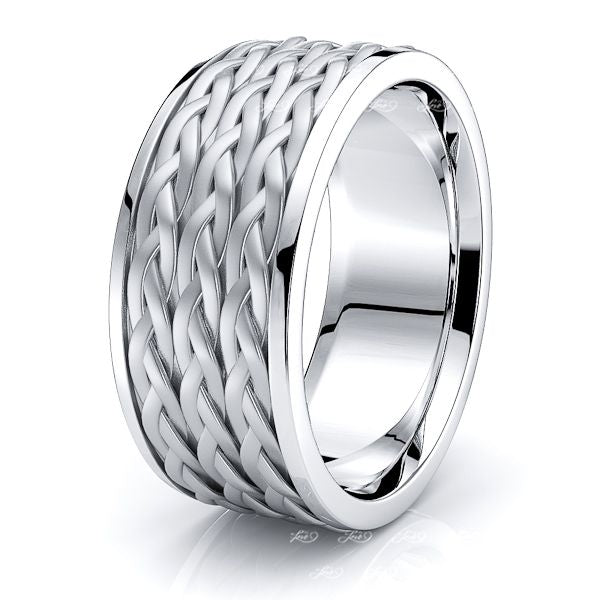 Maddox Mens Hand Braided Wedding Ring
