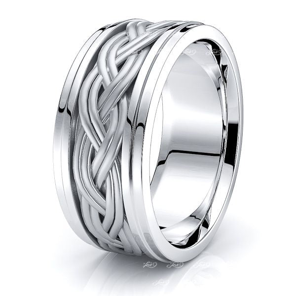 Hamish Hand Woven Mens Wedding Band