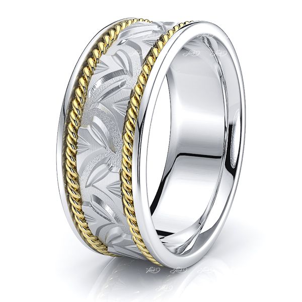 Chandler Mens Hand Braided Wedding Ring