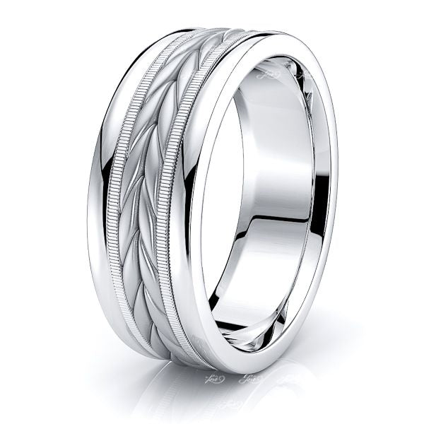 Reed Mens Hand Braided Wedding Ring