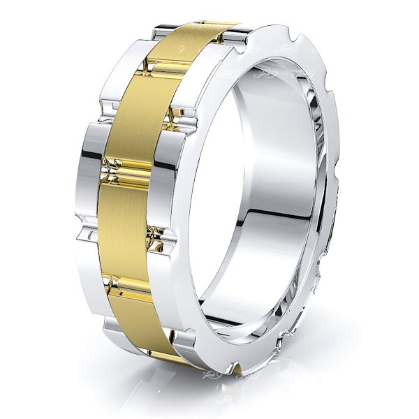 Ziggy Solid 8mm Mens Wedding Band