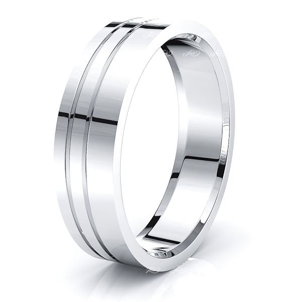 Kian Solid 7mm Womens Wedding Band