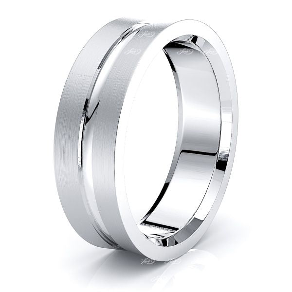 French Solid 7mm Womens Wedding Band