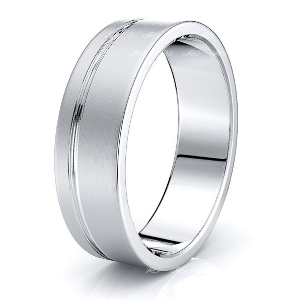 Augustine Solid 7mm Womens Wedding Ring