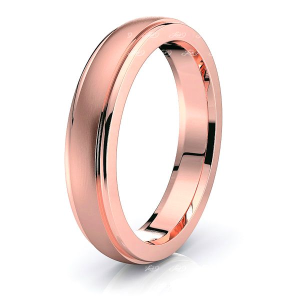 Nadia Solid 4mm Mens Wedding Band