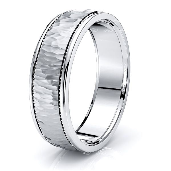 Wilhelmina Solid 7mm Mens Wedding Band