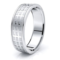 Hugh Solid 7mm Mens Wedding Band