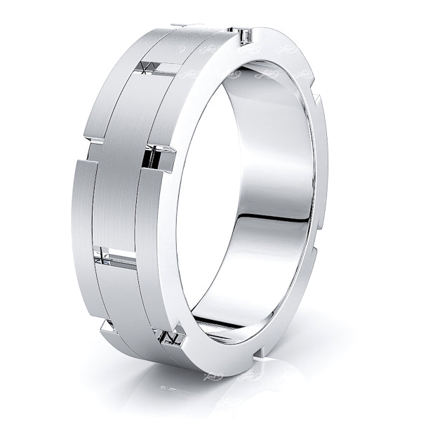 Tiberius Solid 7mm Mens Wedding Ring