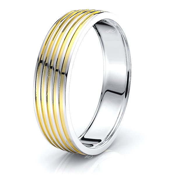 Ash Solid 6mm Mens Wedding Band