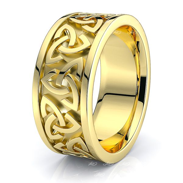 Rohan Trinity Knot Mens Celtic Wedding Ring