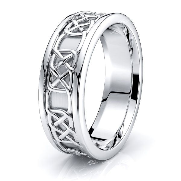 Aife Celtic Knot Mens Wedding Band