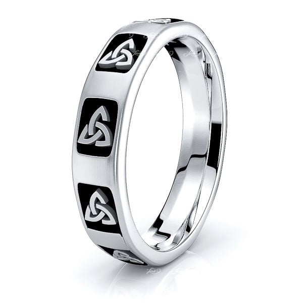 Meghan Trinty Knot Mens Celtic Wedding Ring