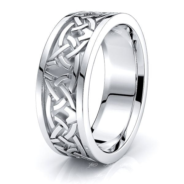 Colin Celtic Knot Mens Wedding Band
