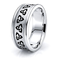 Brianna Trinity Knot Mens Celtic Wedding Band