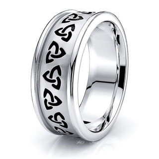 Brianna Trinity Knot Mens Celtic Wedding Band