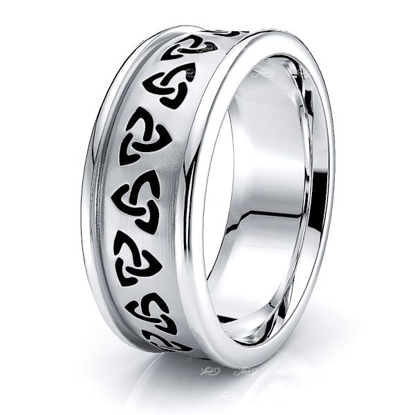 Brianna Trinity Knot Mens Celtic Wedding Band