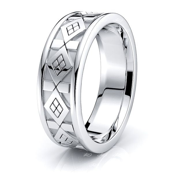Daren Celtic Knot Mens Wedding Ring