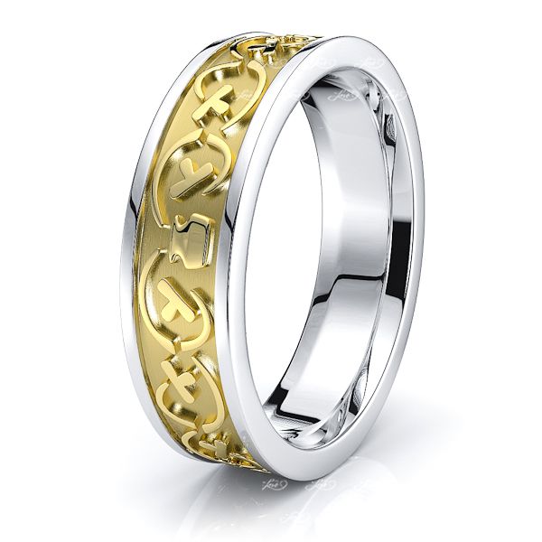Myrna Mens Celtic Wedding Band