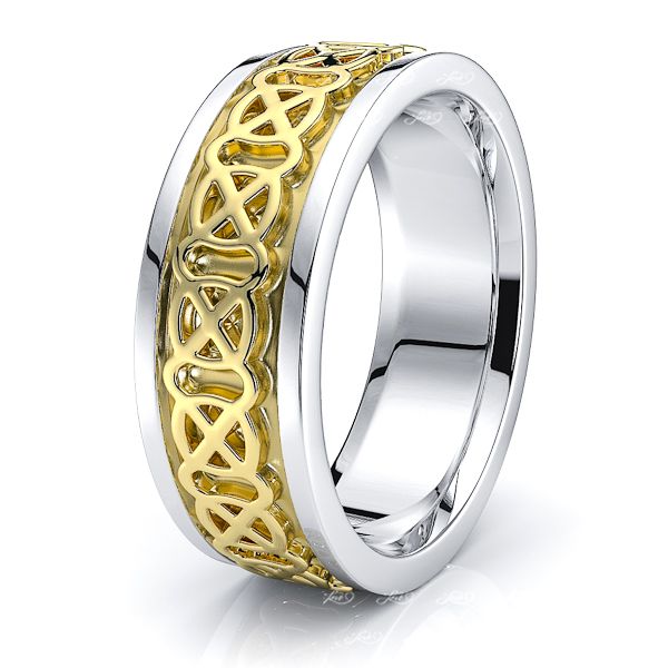 Lore Celtic Knot Mens Wedding Ring