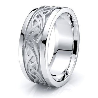 Orin Celtic Knot Mens Wedding Band