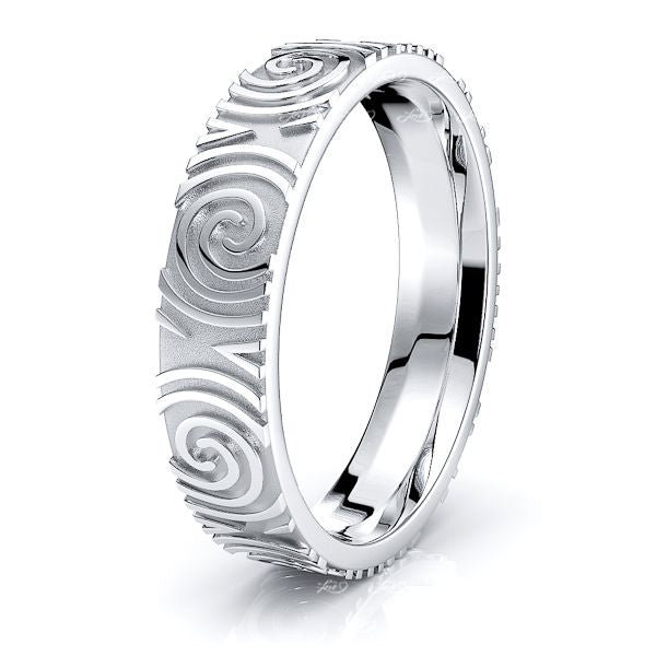 Morrigan Celtic Spiral Womens Wedding Ring