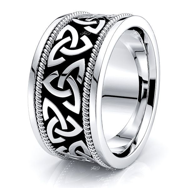 Herman Trinity Knot Womens Celtic Wedding Band