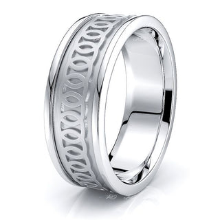 Brodie Celtic Knot Mens Wedding Ring