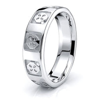 Tyler Celtic Cross Mens Wedding Ring