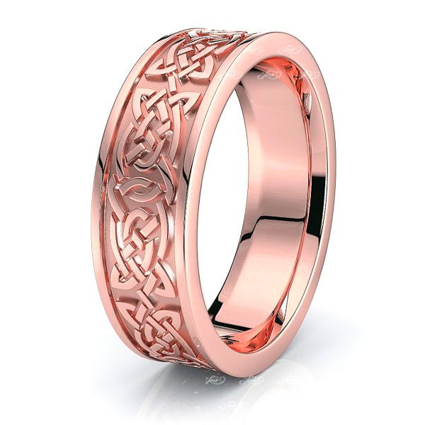 Hale Celtic Knot Mens Wedding Ring