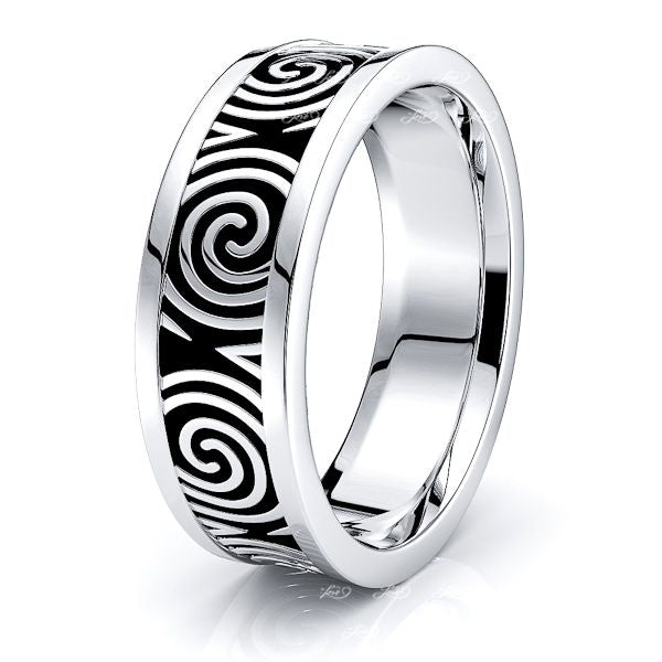 Aideen Celtic Knot Mens Wedding Ring