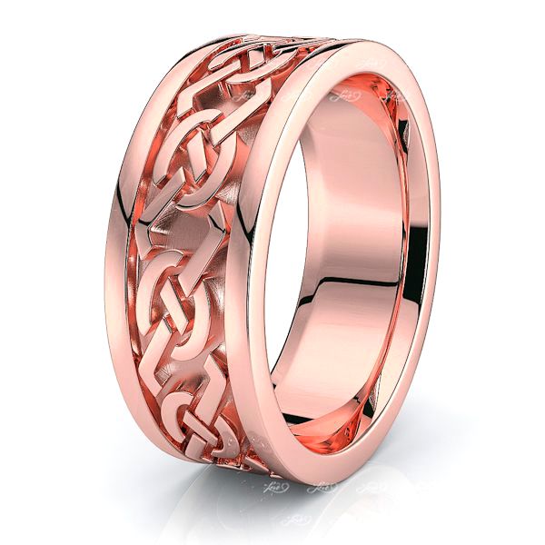 Kenneth Celtic Knot Mens Wedding Ring