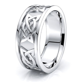 Calder Celtic Knot Mens Wedding Band
