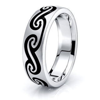 Owen Celtic Knot Mens Wedding Band