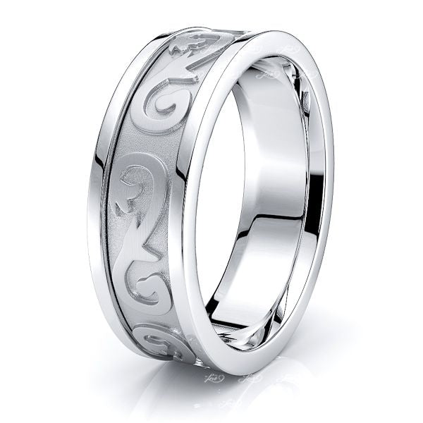 Ewan Celtic Knot Womens Wedding Ring