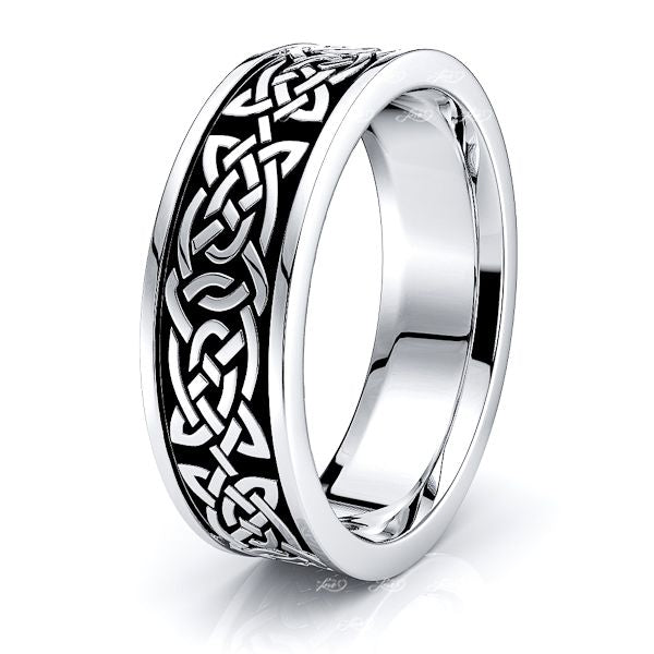 Alana Celtic Knot Womens Wedding Band