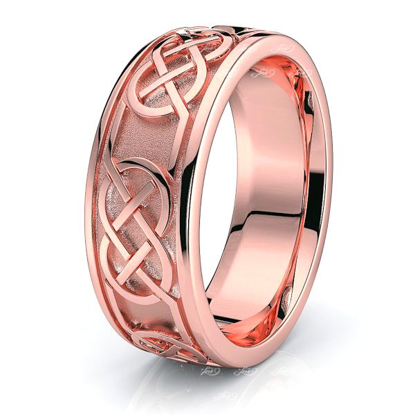 Teagan Celtic Knot Mens Wedding Ring