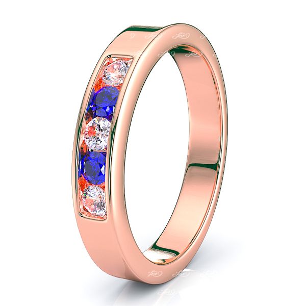 Rose Diamond and Blue Sapphire