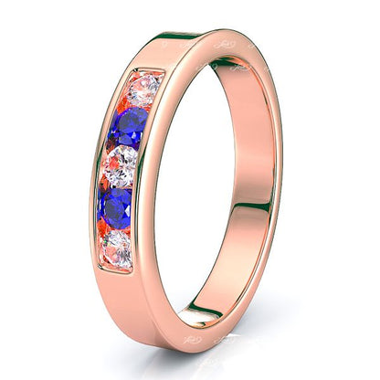 Rose Diamond and Blue Sapphire