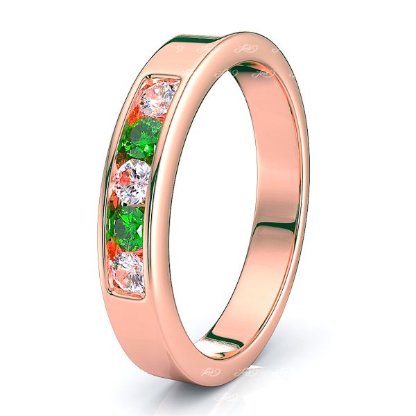 Rose Diamond and Emerald