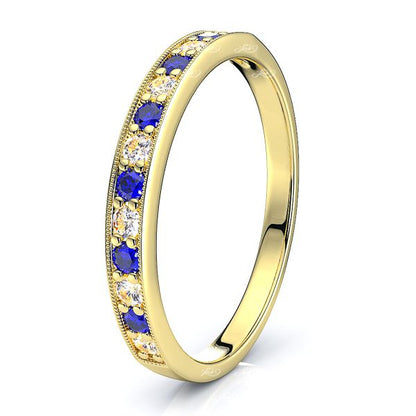 Yellow Diamond and Blue Sapphire